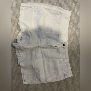 White summer short